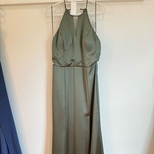 Amsale - GB166S - Olive Bridesmaid Dress - 14
